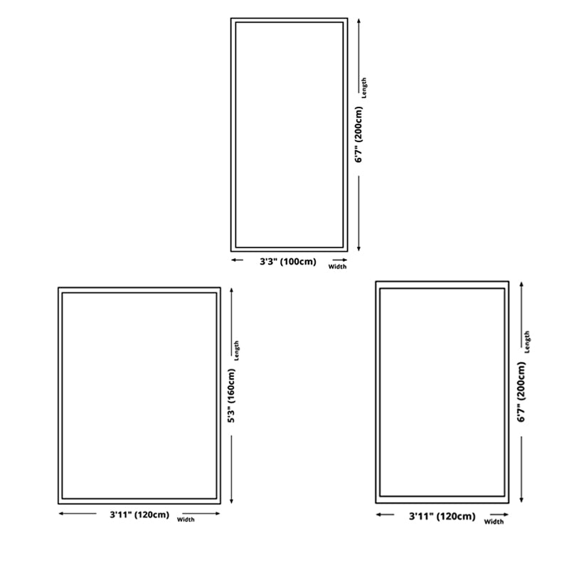 Orange Modern Rug Polyester Abstract Rug Non-Slip Backing Rug for Home Decoration