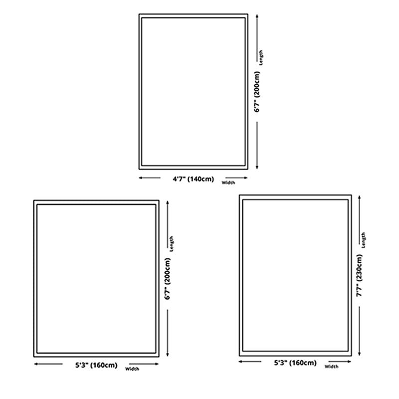 Orange Modern Rug Polyester Abstract Rug Non-Slip Backing Rug for Home Decoration