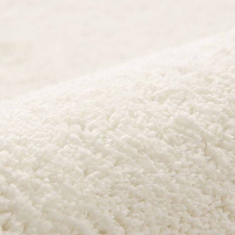 Dark Green Rug Polyester Color Block Rug Non-Slip Backing Rug for Living Room