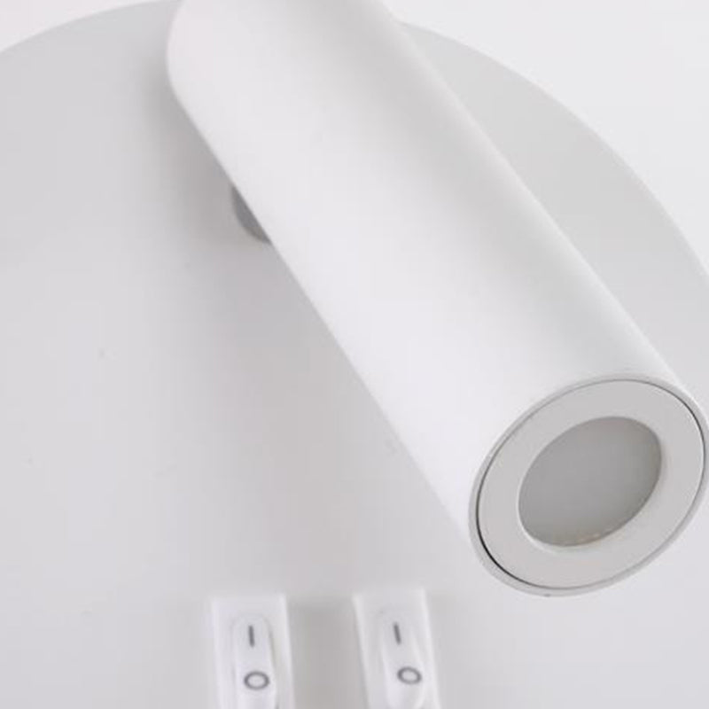 Modern Concise LED Reading Wall Lamp Iron Geometric Wall Light with Acrylic Shade