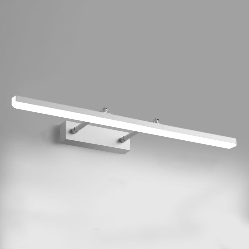 Modern Minimalist Linear Wall Lamp Adjustable Acrylic Wall Light Fixture for Bathroom
