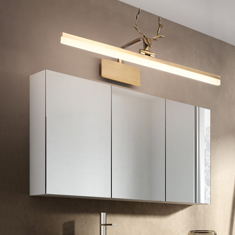 Lumière murale américaine dans la lumière murale linéaire de style minimaliste moderne en or