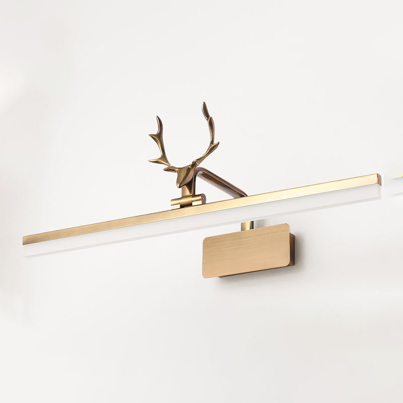 Lumière murale américaine dans la lumière murale linéaire de style minimaliste moderne en or