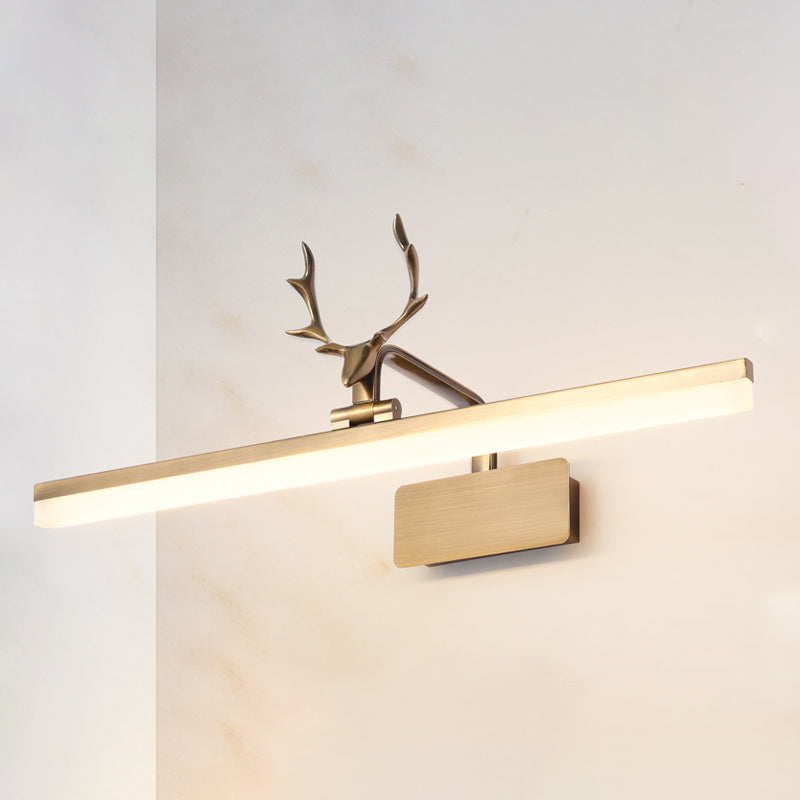 Lumière murale américaine dans la lumière murale linéaire de style minimaliste moderne en or