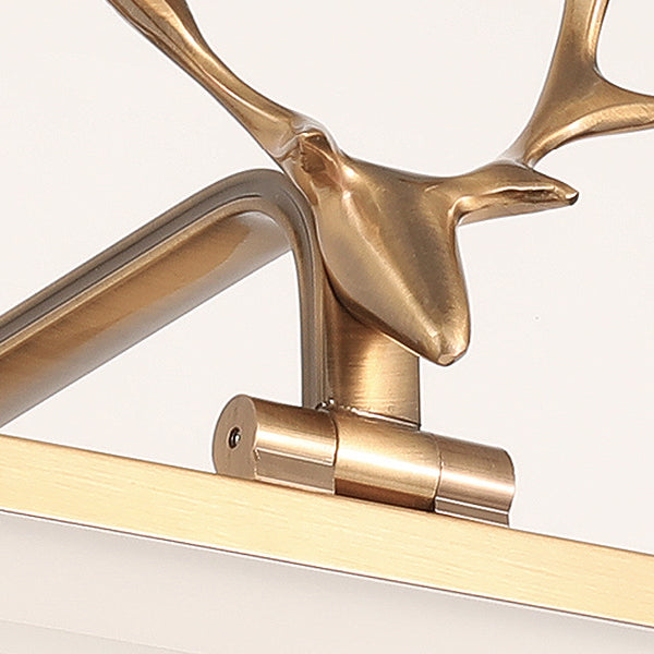 American Wall Light in Modern Minimalist Style Metal Linear Wall Light in Gold