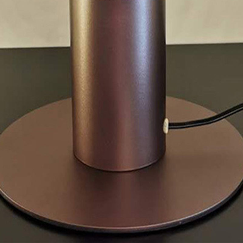 Modern Creative Table Lamp Lacquered Iron Indoor Table Lamps with Glass Shade