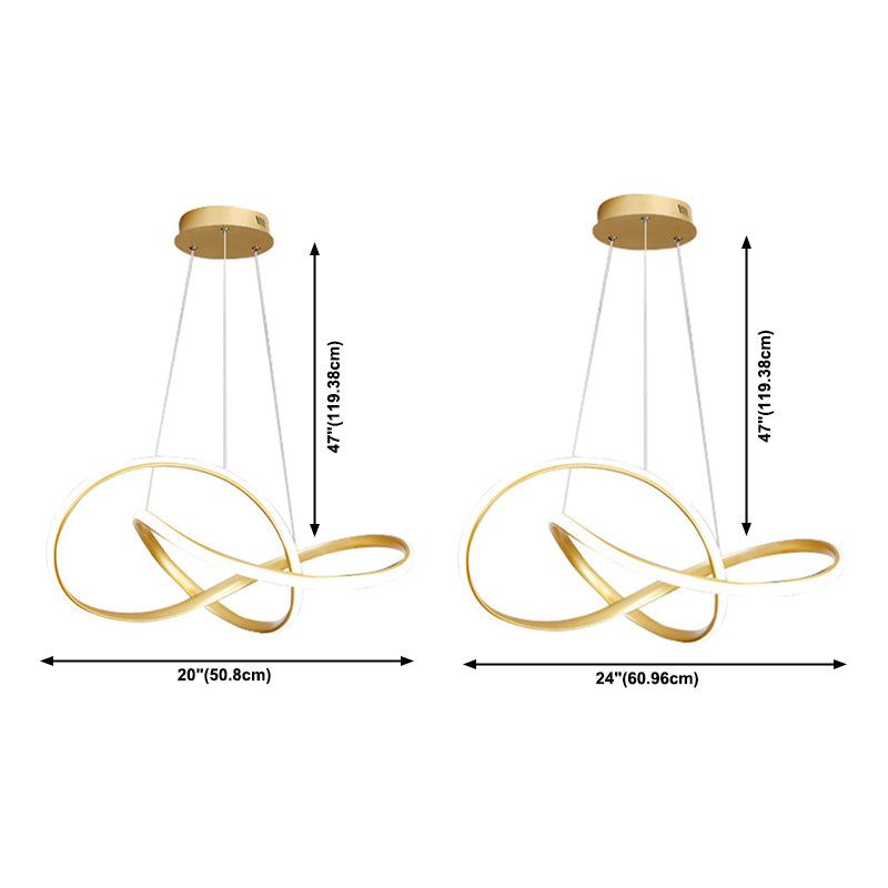 Siliconen LED lineaire hangende lamp in moderne eenvoud gelakte aluminium kroonluchter voor eetkamer