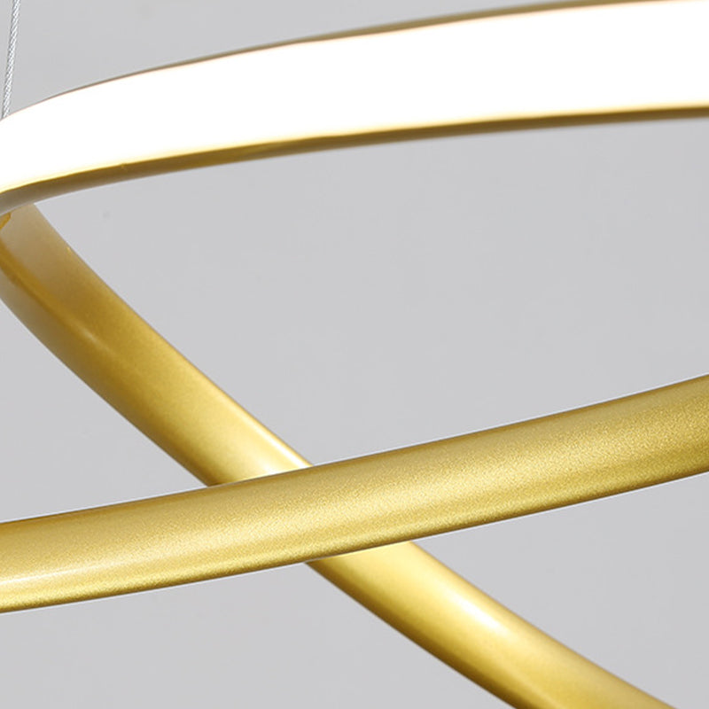 Siliconen LED lineaire hangende lamp in moderne eenvoud gelakte aluminium kroonluchter voor eetkamer