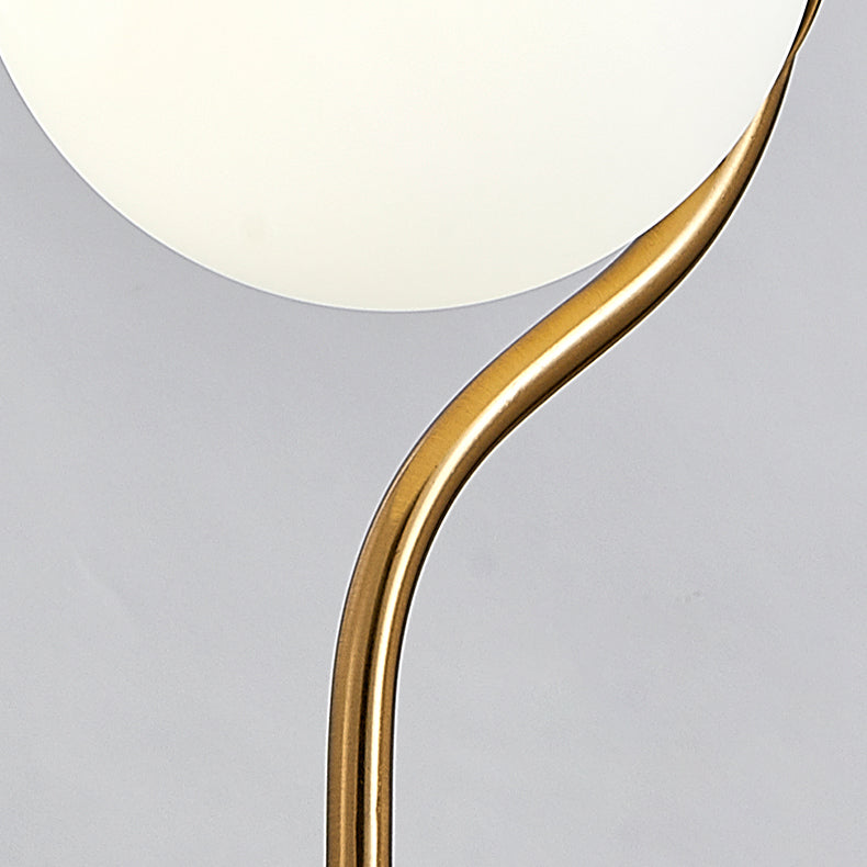 Eisengold Single Hanging Lampe im modernen Luxus -Gla -Globus -Anhänger Licht für Schlafzimmer