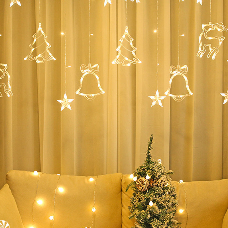 Christmas LED Decorative Lamp in Modern Romantic Style Plastic Indoor String Lights