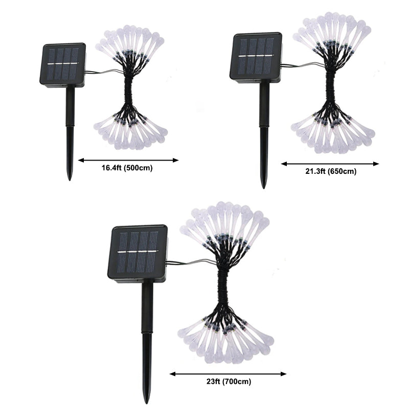 Solar Power LED Decorative Lamp in Modern Creative Style Plastic Teardrop String Lights