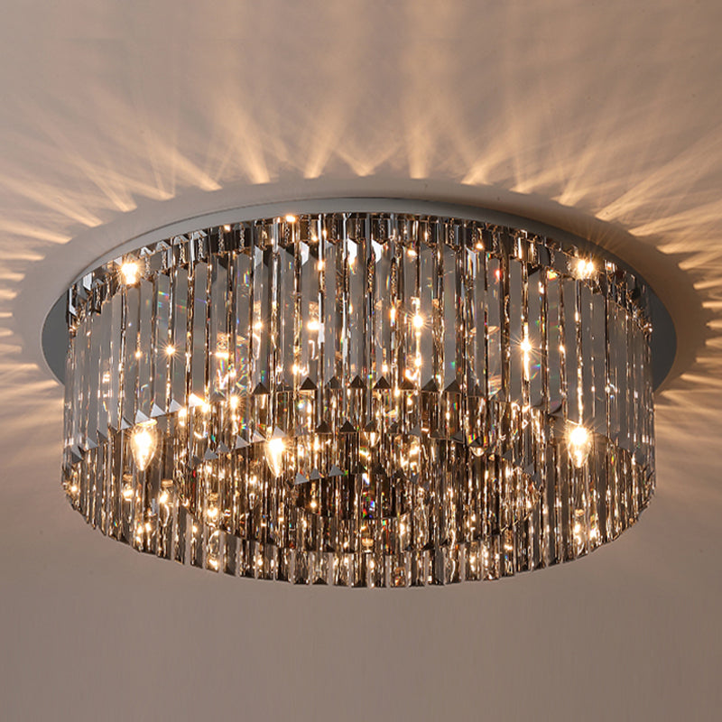 Ronde kristallen inbouwlamp Moderne eenvoud plafondlamp voor woonkamer