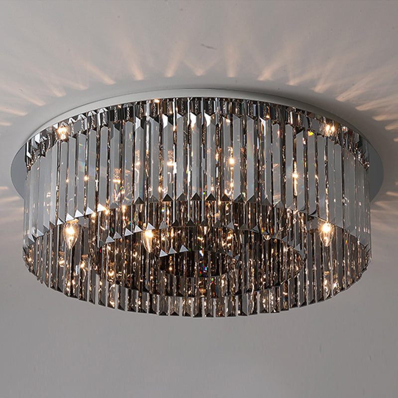 Ronde kristallen inbouwlamp Moderne eenvoud plafondlamp voor woonkamer