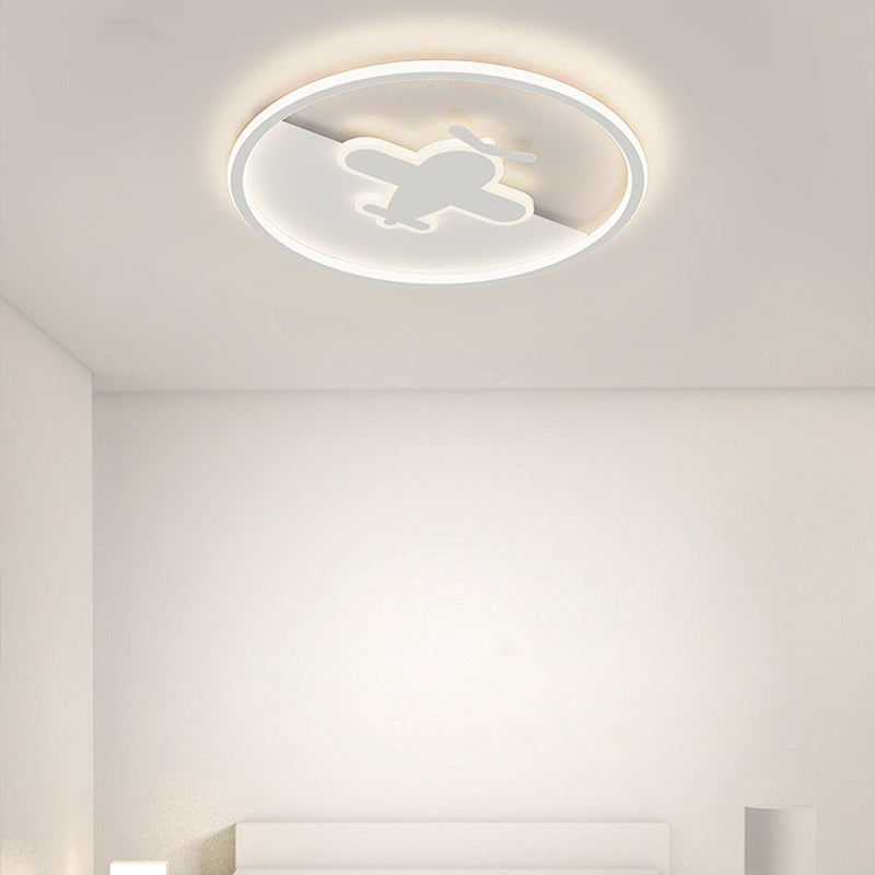 LED-plafondlamp van wit metaal, moderne stijl, inbouwlamp voor woonkamer