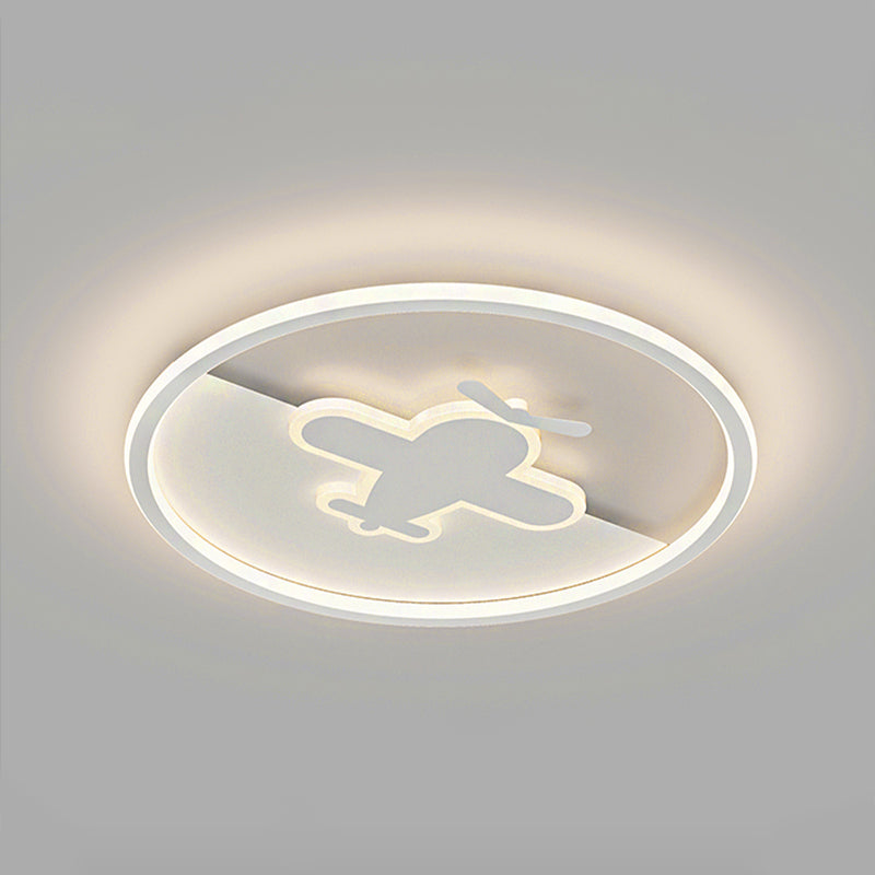 LED-plafondlamp van wit metaal, moderne stijl, inbouwlamp voor woonkamer