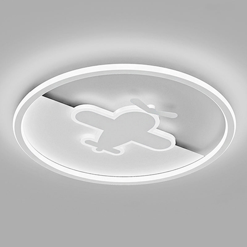 LED-plafondlamp van wit metaal, moderne stijl, inbouwlamp voor woonkamer