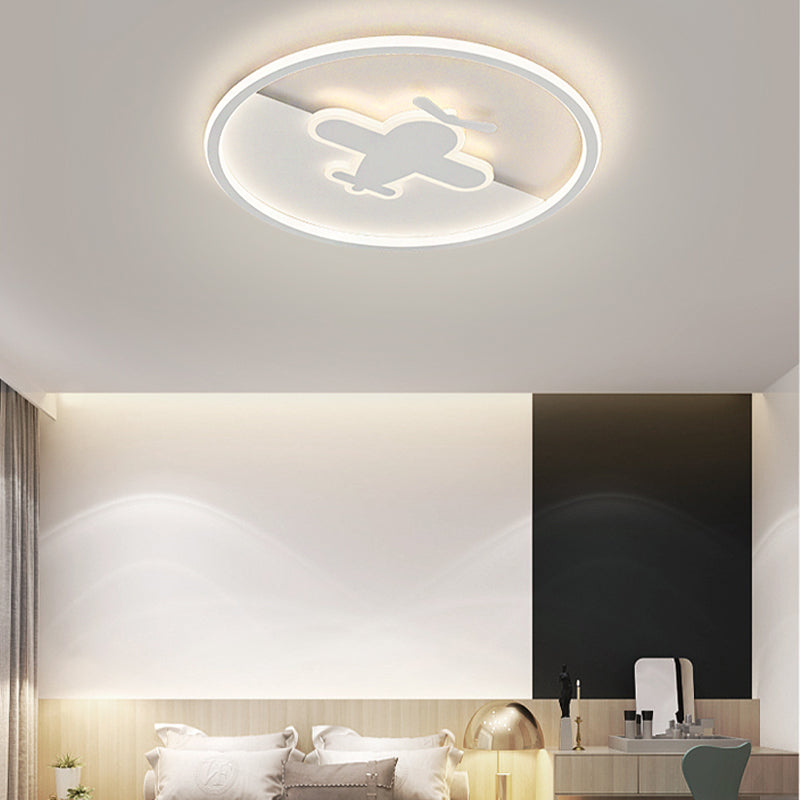 LED-plafondlamp van wit metaal, moderne stijl, inbouwlamp voor woonkamer