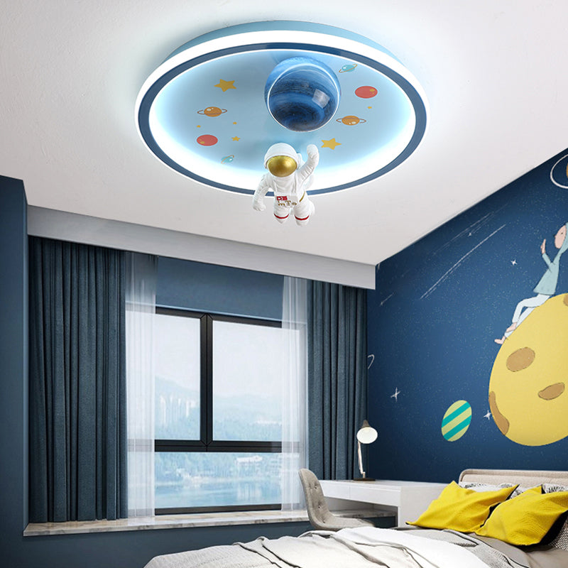 Plafonnier LED créatif d'astronaute, plafonnier de Style moderne pour chambre de garçon
