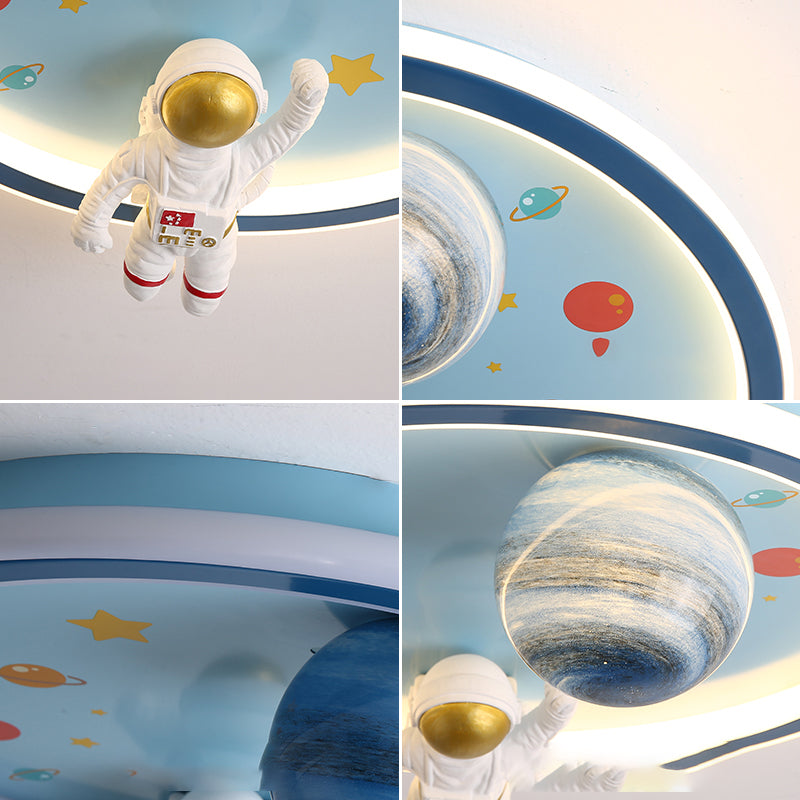 Plafonnier LED créatif d'astronaute, plafonnier de Style moderne pour chambre de garçon