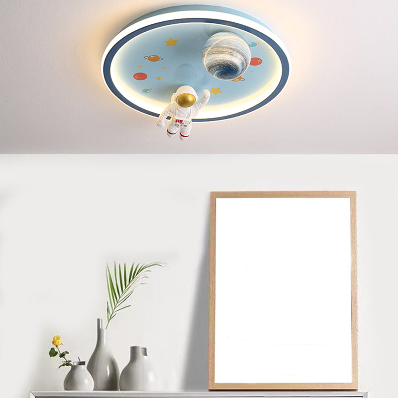 Plafonnier LED créatif d'astronaute, plafonnier de Style moderne pour chambre de garçon