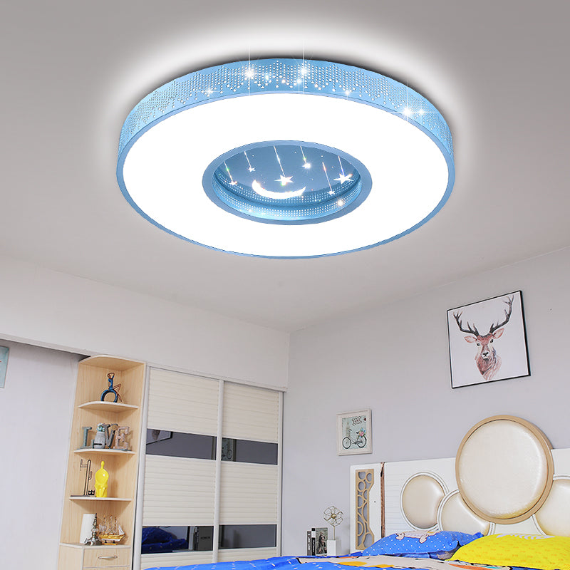 Starry Sky Creative Flush Mount Light Modern Bedroom Ceiling Lamp for Children's Room
