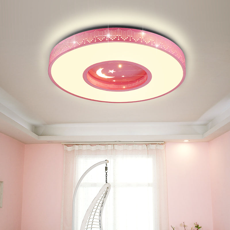 Lámpara de techo de dormitorio moderna con luz empotrada creativa de cielo estrellado para habitación de niños