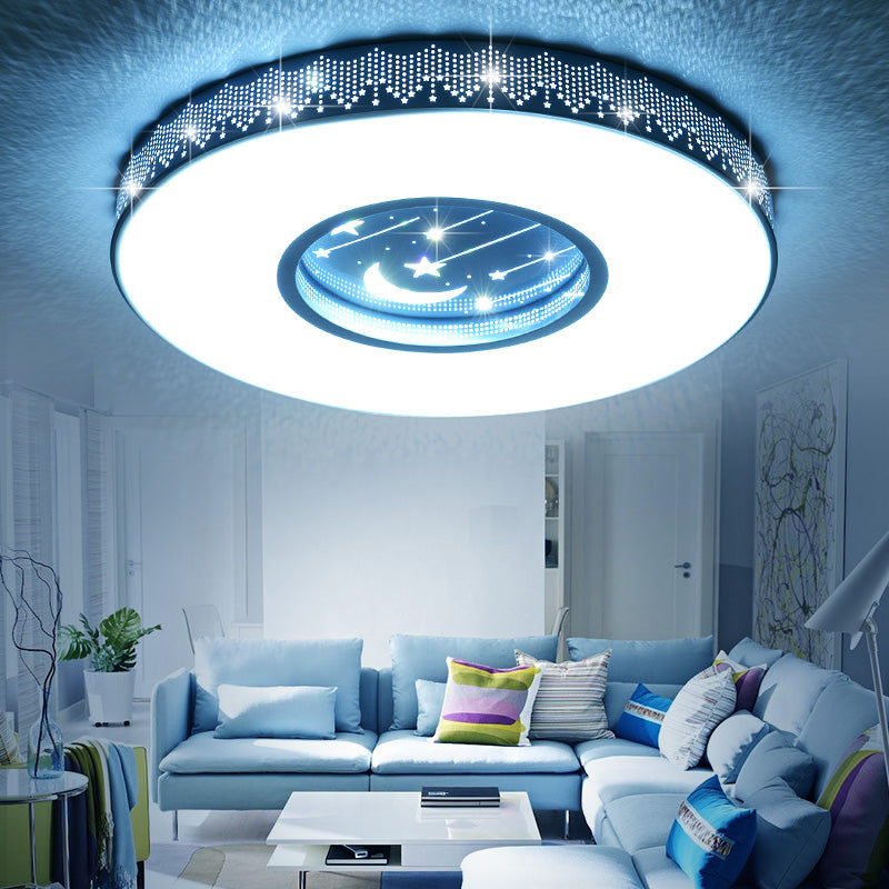 Starry Sky Creative Flush Mount Light Modern Bedroom Ceiling Lamp for Children's Room