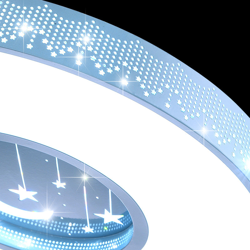 Starry Sky Creative Flush Mount Light Modern Bedroom Ceiling Lamp for Children's Room