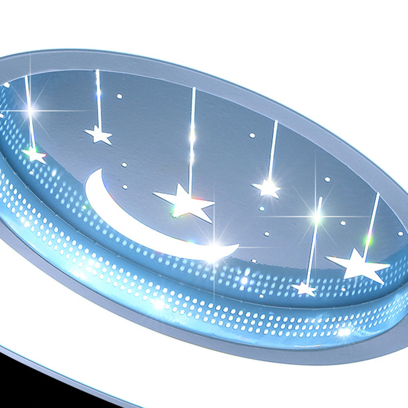 Starry Sky Creative Flush Mount Light Modern Bedroom Ceiling Lamp for Children's Room