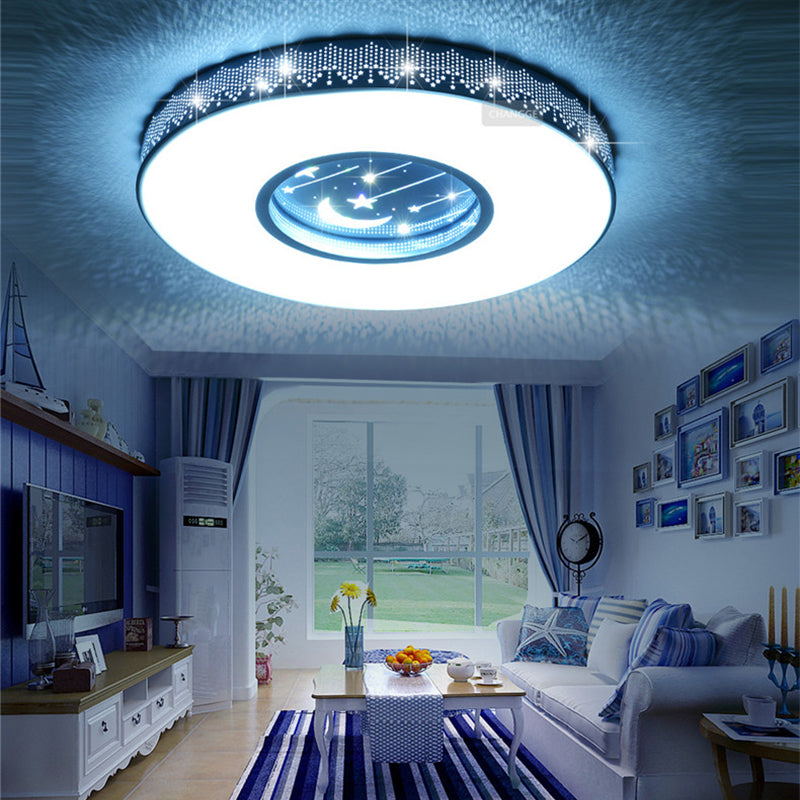 Starry Sky Creative Flush Mount Light Modern Bedroom Ceiling Lamp for Children's Room