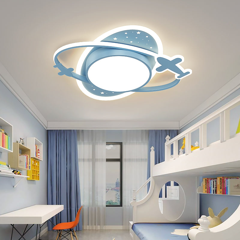 Luminaire encastré créatif en forme d'avion, luminaire de Style moderne pour chambre d'enfant