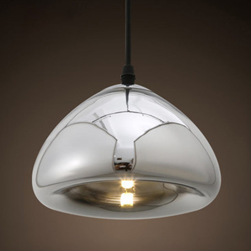 Mirror Glass Hanging Light 1 Light Modern Style Pendant Light Fixture for Living Room