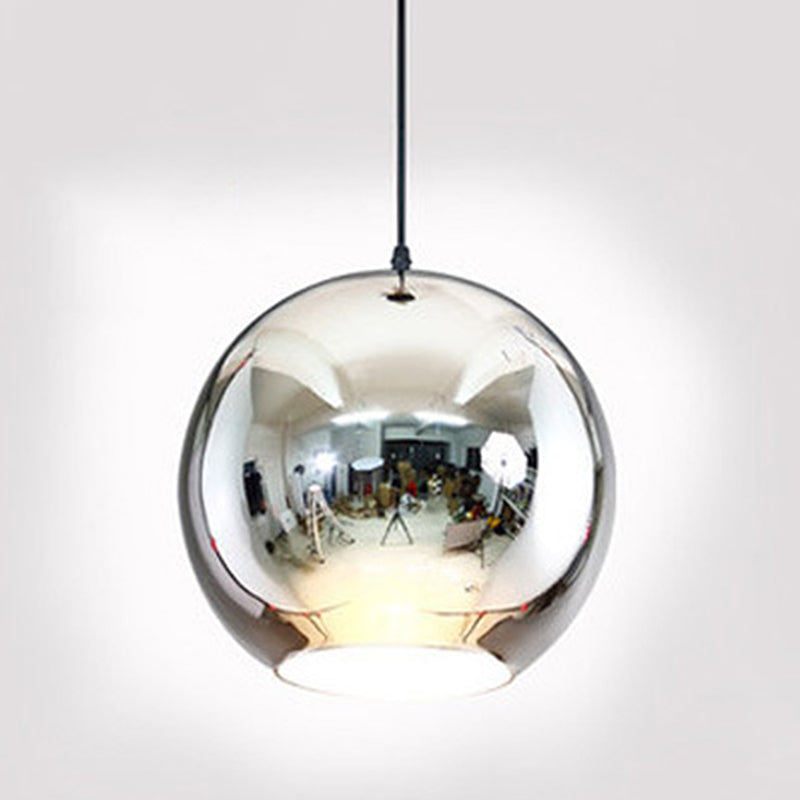 Forma de la pelota Luz colgante de vidrio Luz de colgante de estilo simple moderno para sala de estar