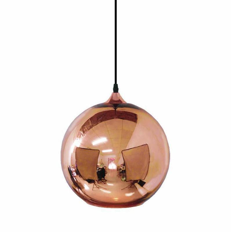 Forma de la pelota Luz colgante de vidrio Luz de colgante de estilo simple moderno para sala de estar