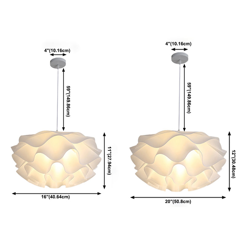 Lámpara colgante de bulbo de una sola sala de estar de estilo moderno luz colgante