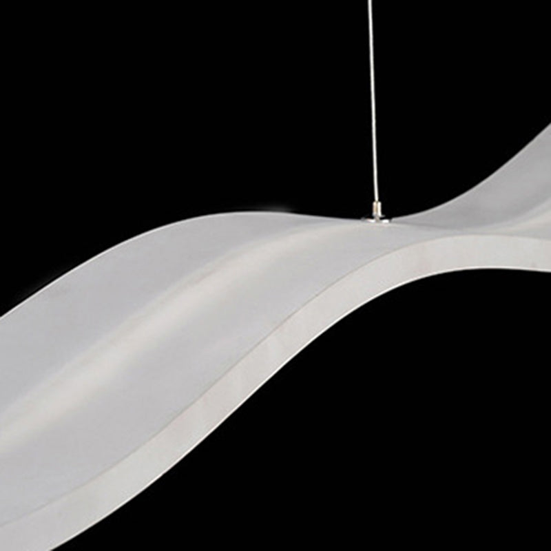 Moderne einfache Stilwellenlampe LED Hanging Light für Esszimmer