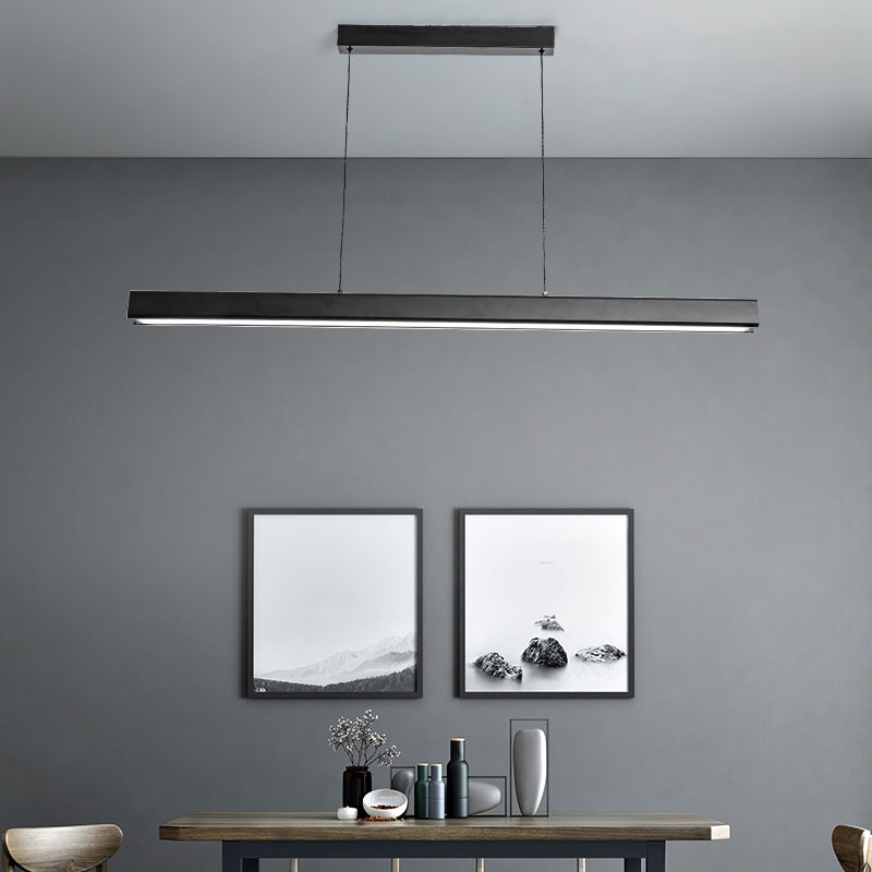Long Strip Island Lampe Nordic Modern Style LED Hängende Licht für Esszimmer