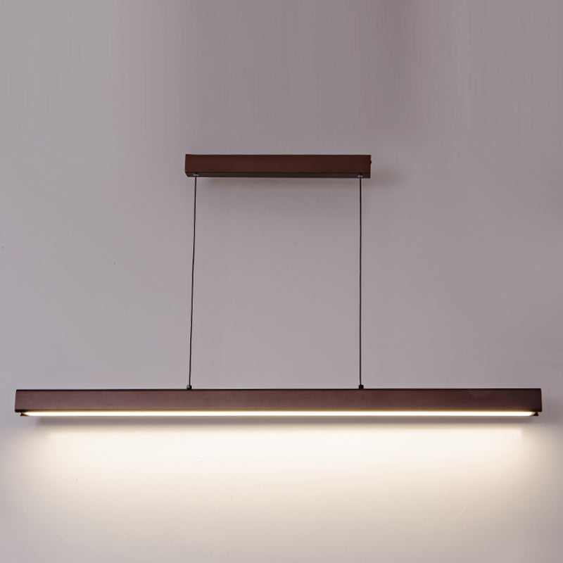Long Strip Island Lampe Nordic Modern Style LED Hängende Licht für Esszimmer