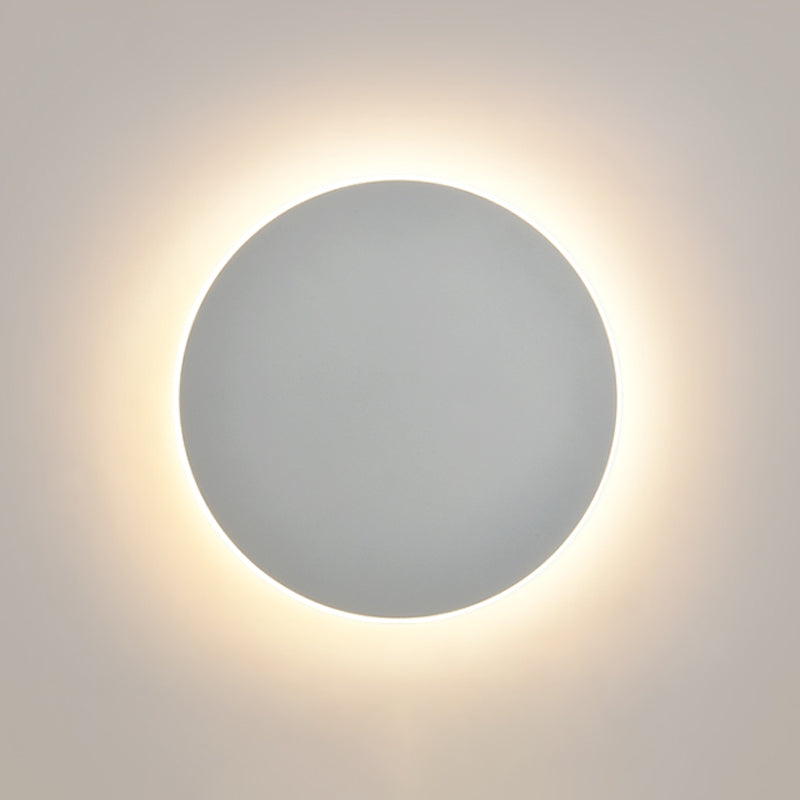 LED Wall Mount Light Modern Style Round Shape Wall Sconce Light Fixture for Bedroom