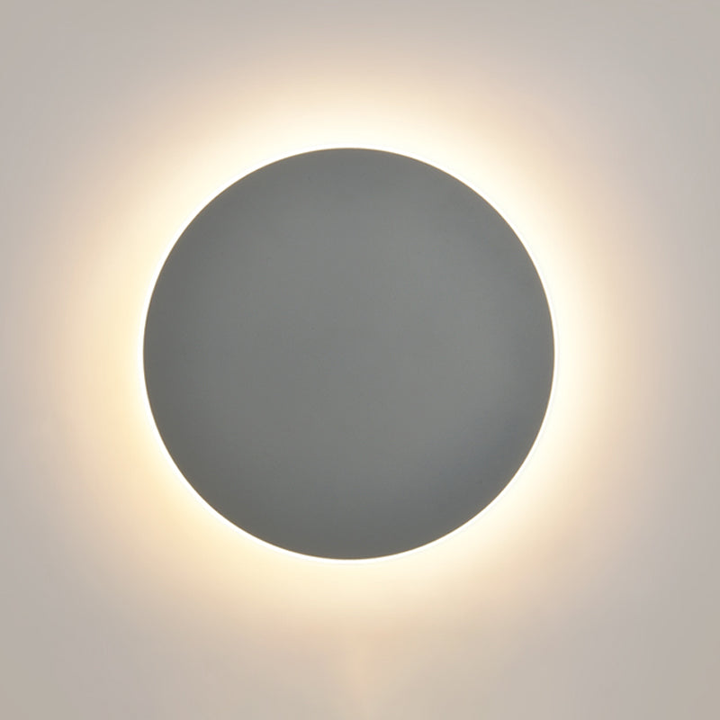 LED Wall Mount Light Modern Style Round Shape Wall Sconce Light Fixture for Bedroom