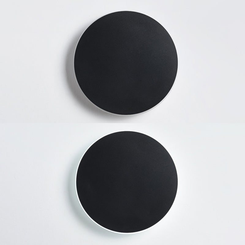 LED Wall Mount Light Modern Style Round Shape Wall Sconce Light Fixture for Bedroom