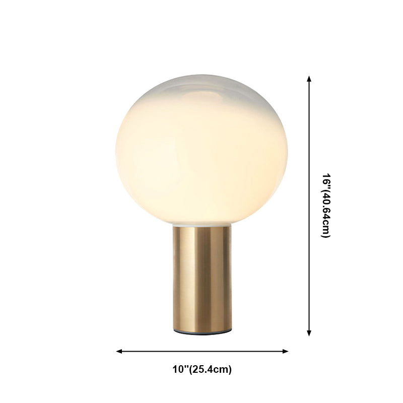 Lámpara de mesa de mesa de globo de simplicidad ultramoderna para el dormitorio