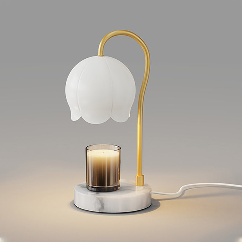 One Bulb Glass Table Lamp Contemporary Bedroom Desk Lamp (Without Aromatherapy)