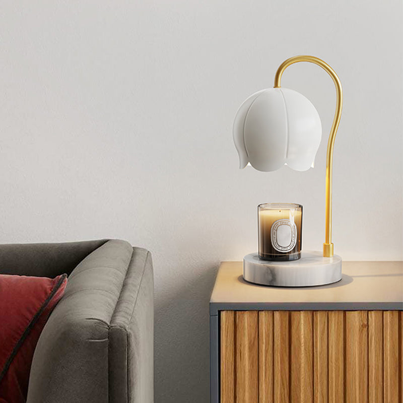 One Bulb Glass Table Lamp Contemporary Bedroom Desk Lamp (Without Aromatherapy)