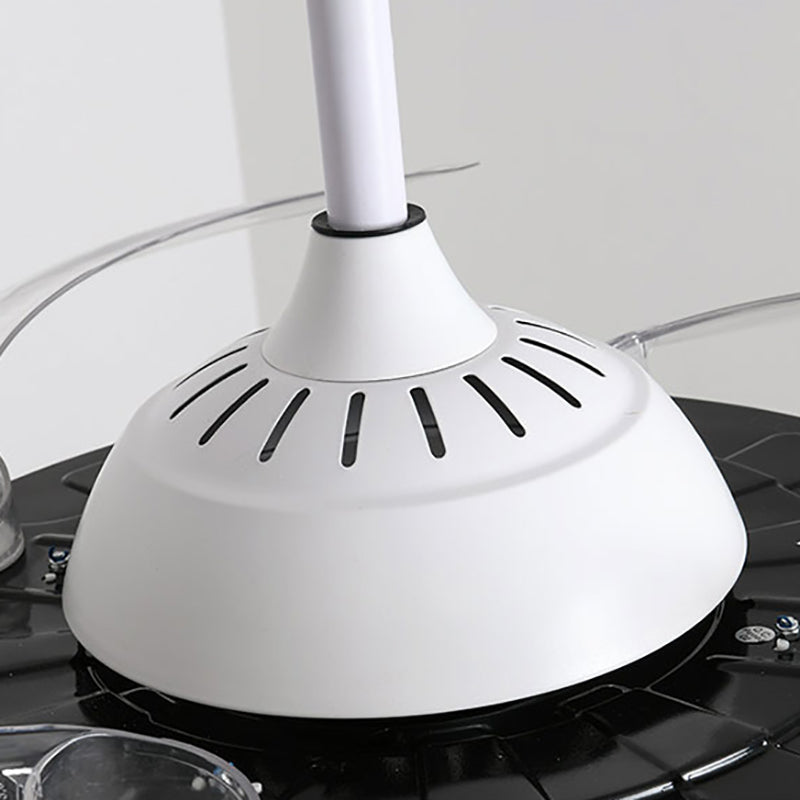 Acryl Maan en Cat Fan Lamp Cartoon LED Semi Flush plafondlicht voor kinderen Slaapkamer