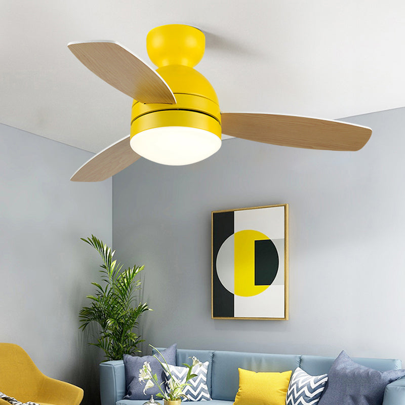 Dome LED plafondventilator Licht Macaron Acryl Kids Slaapkamer Dineruimte Mount Light