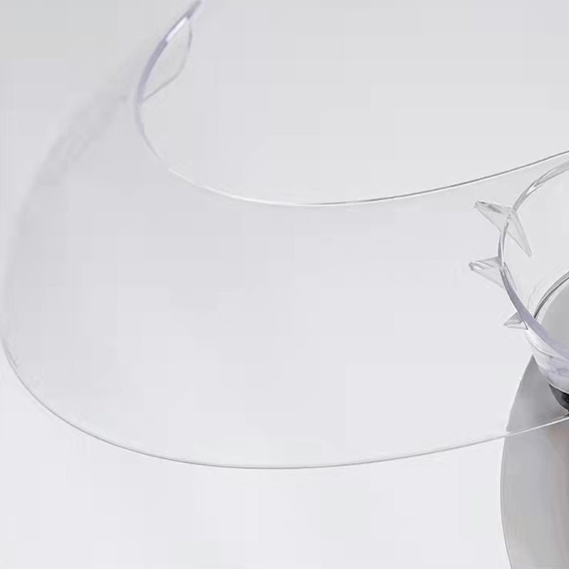 Round Study Room plafondventilator licht metallic macaron -stijl LED Semi Flush Mount Lighting