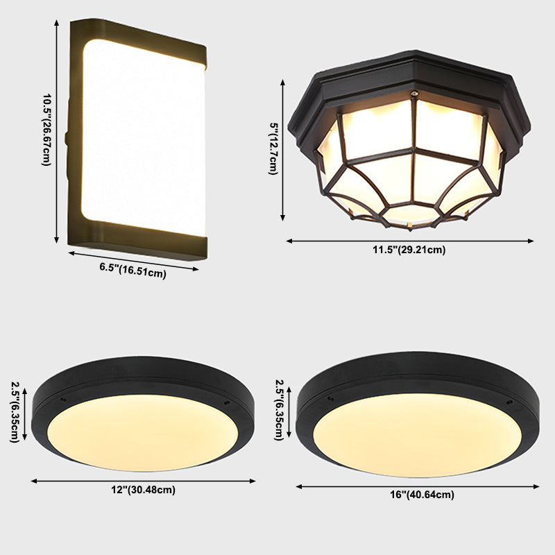 Moderne eenvoudige LED-plafondlamparmatuur Waterdichte inbouwplafondlamp