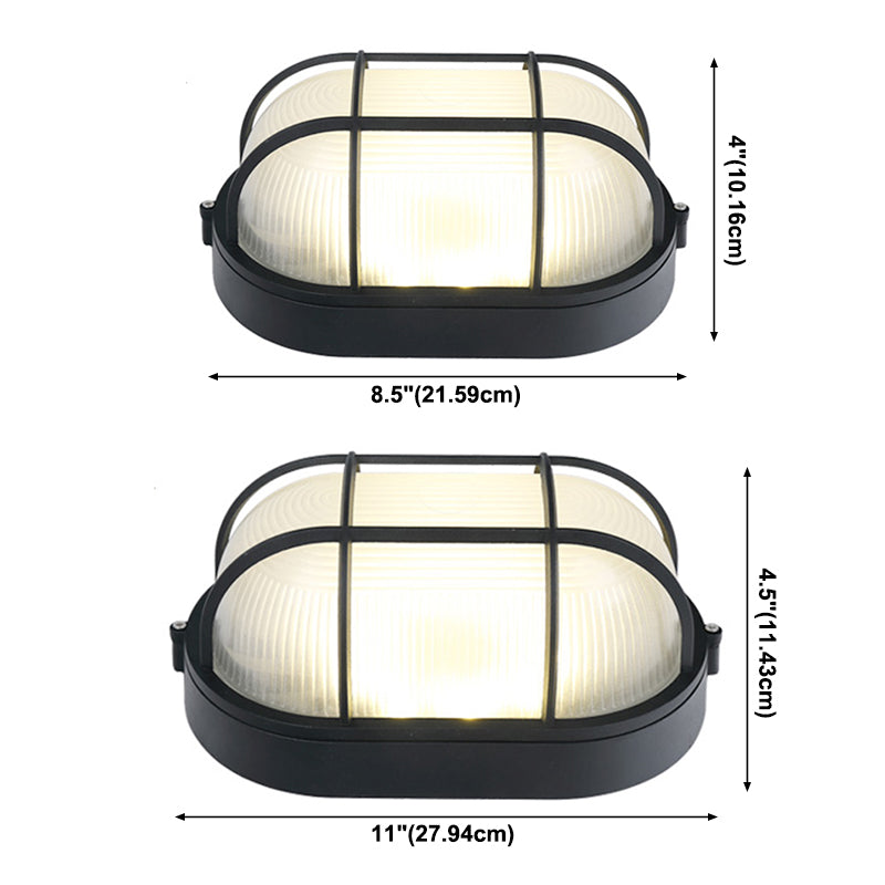Plafonnier LED de style simple et moderne, luminaire d'extérieur antirouille à montage encastré