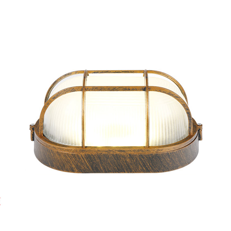 Plafonnier LED de style simple et moderne, luminaire d'extérieur antirouille à montage encastré